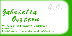 gabriella osztern business card